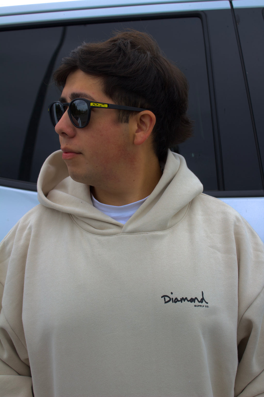 Poleron Diamond Supply Mini OG Script Ivory