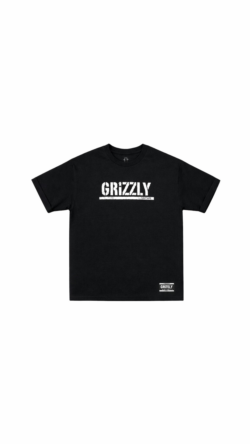 Polera Grizzly Griptape Stamped Black