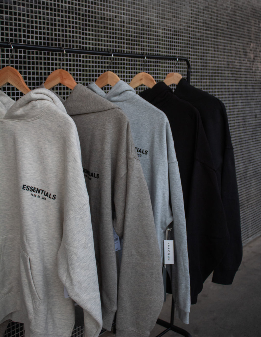 Fear Of God Essentials Black Fleece Hoodie FW24