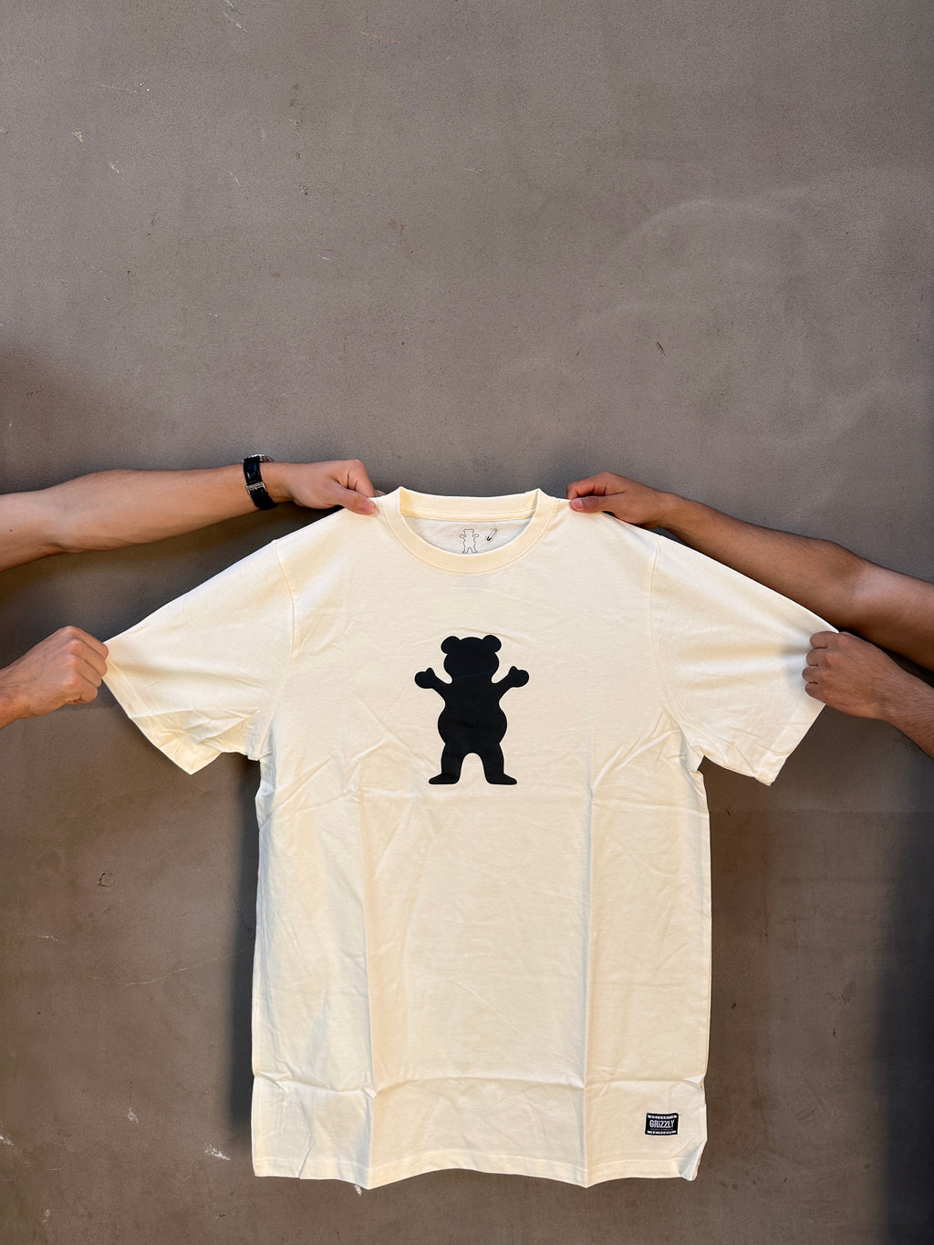 Polera Grizzly Griptape OG Bear White