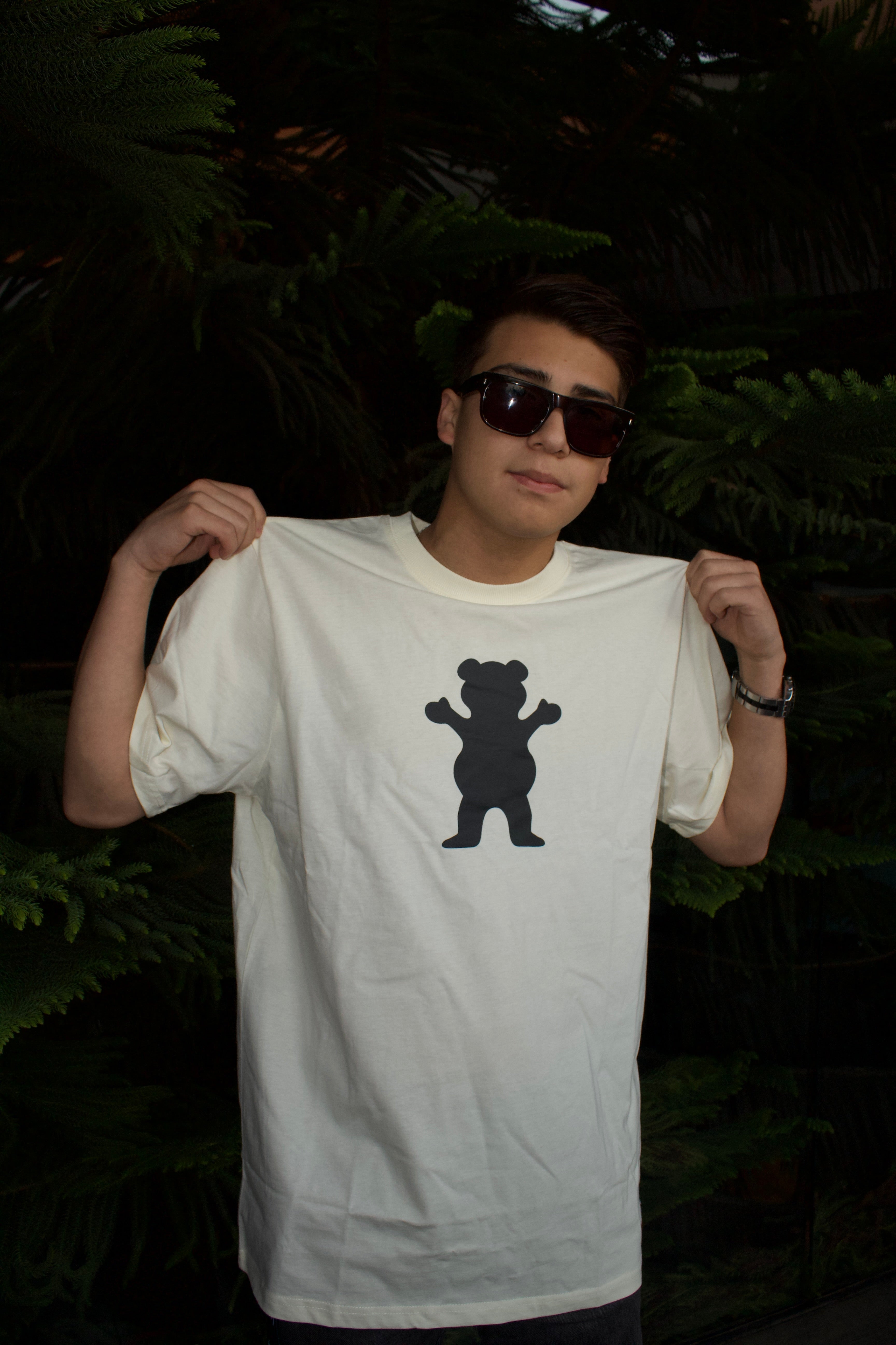 Polera Grizzly Griptape OG Bear White