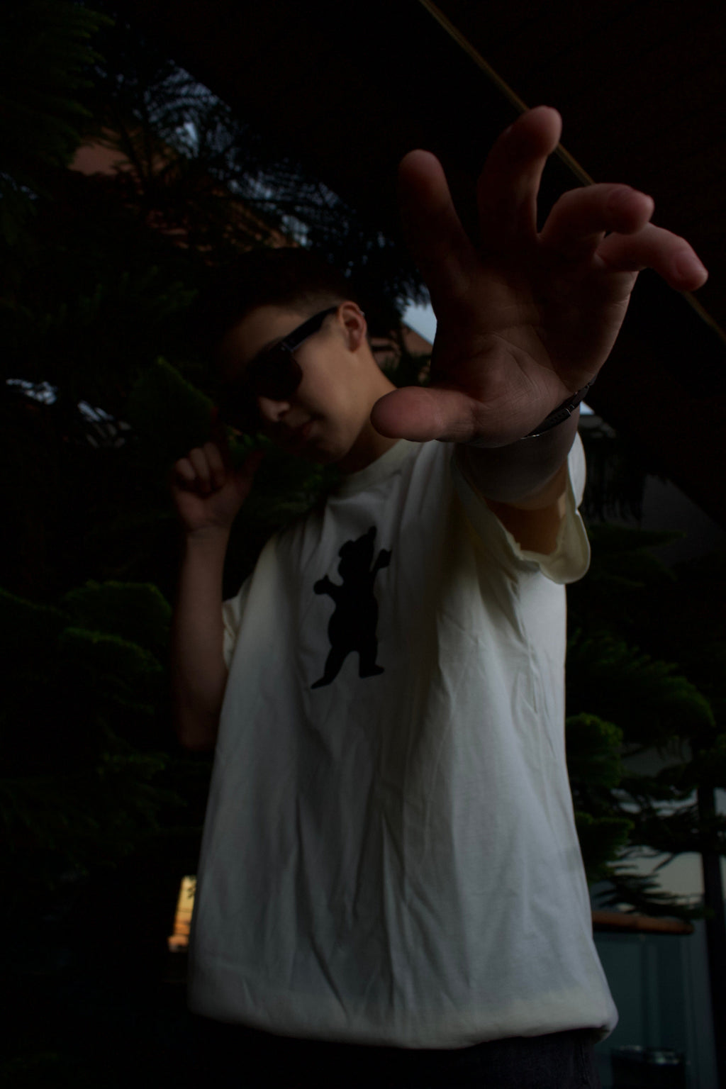 Polera Grizzly Griptape OG Bear White