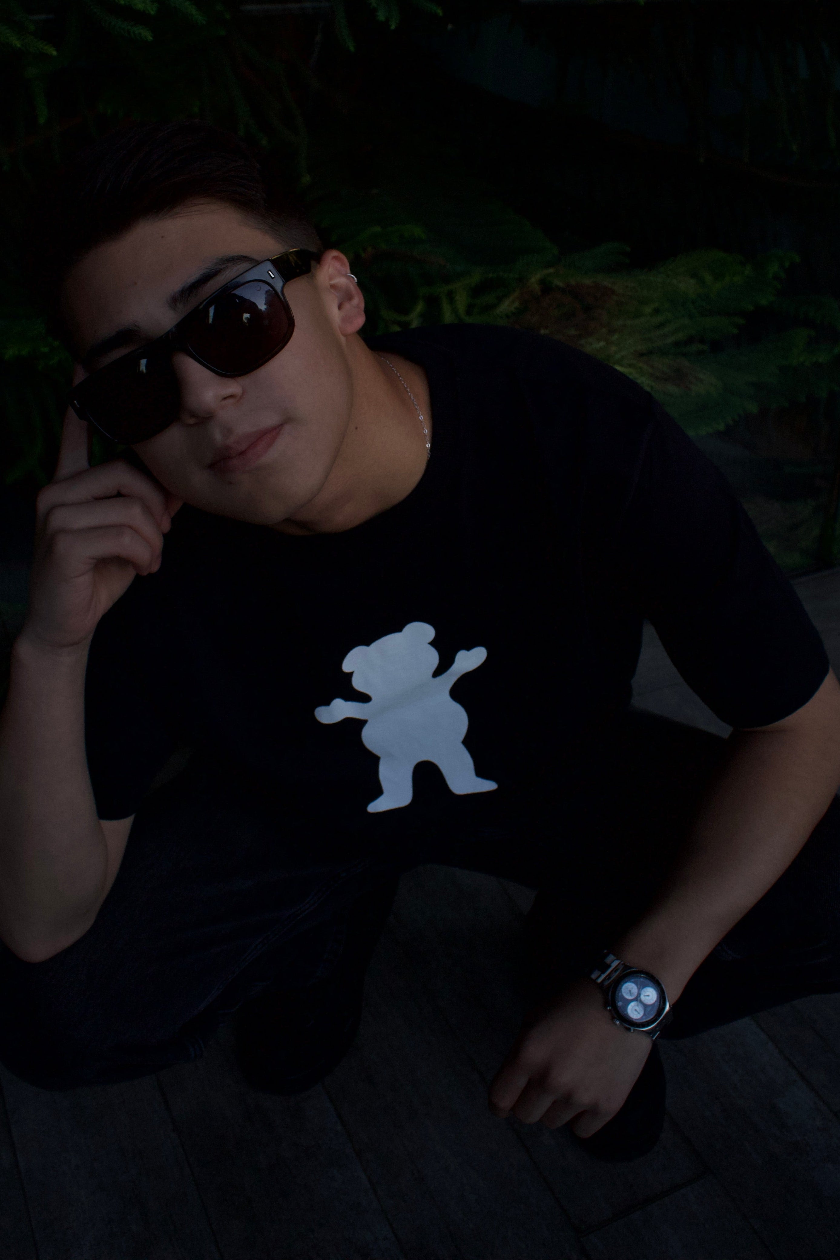 Polera Grizzly Griptape OG Bear Black