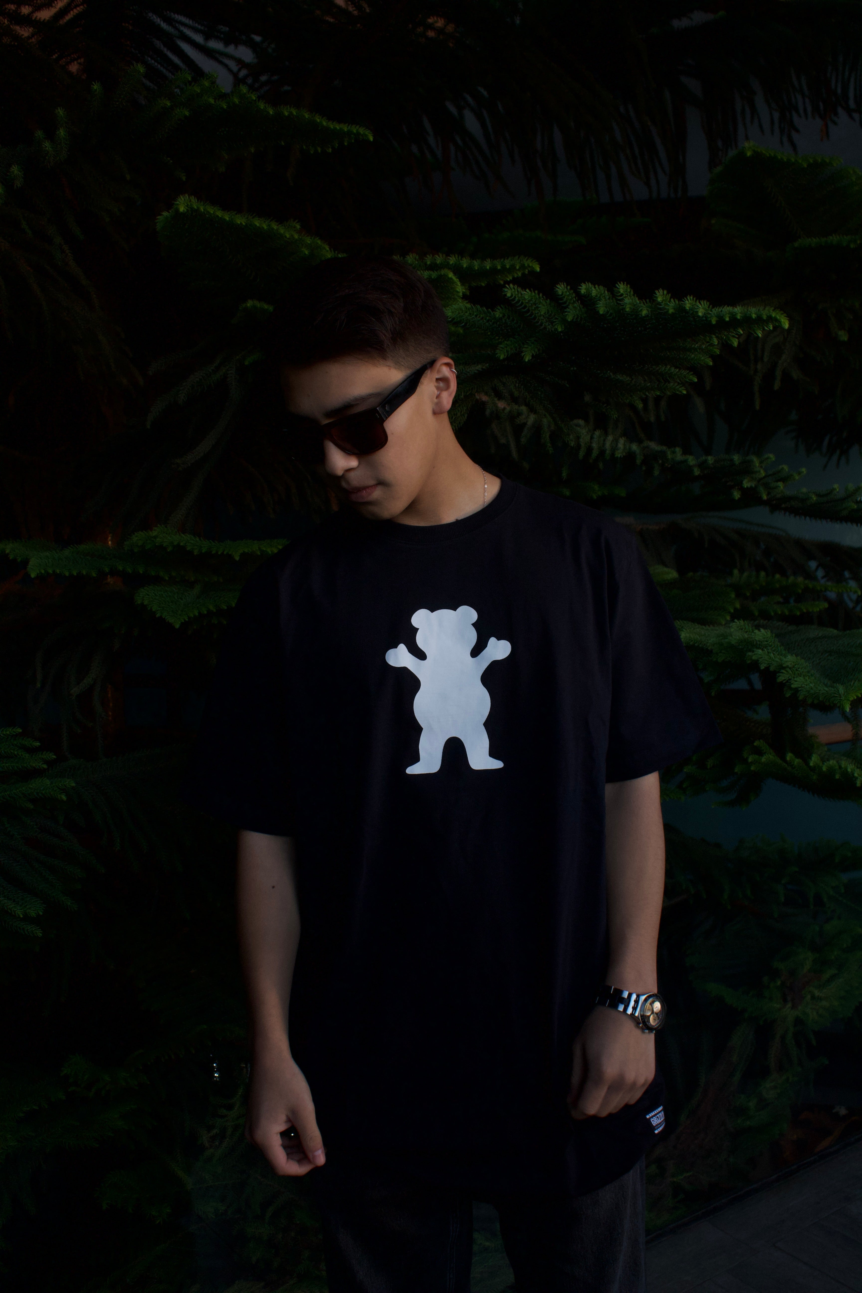 Polera Grizzly Griptape OG Bear Black