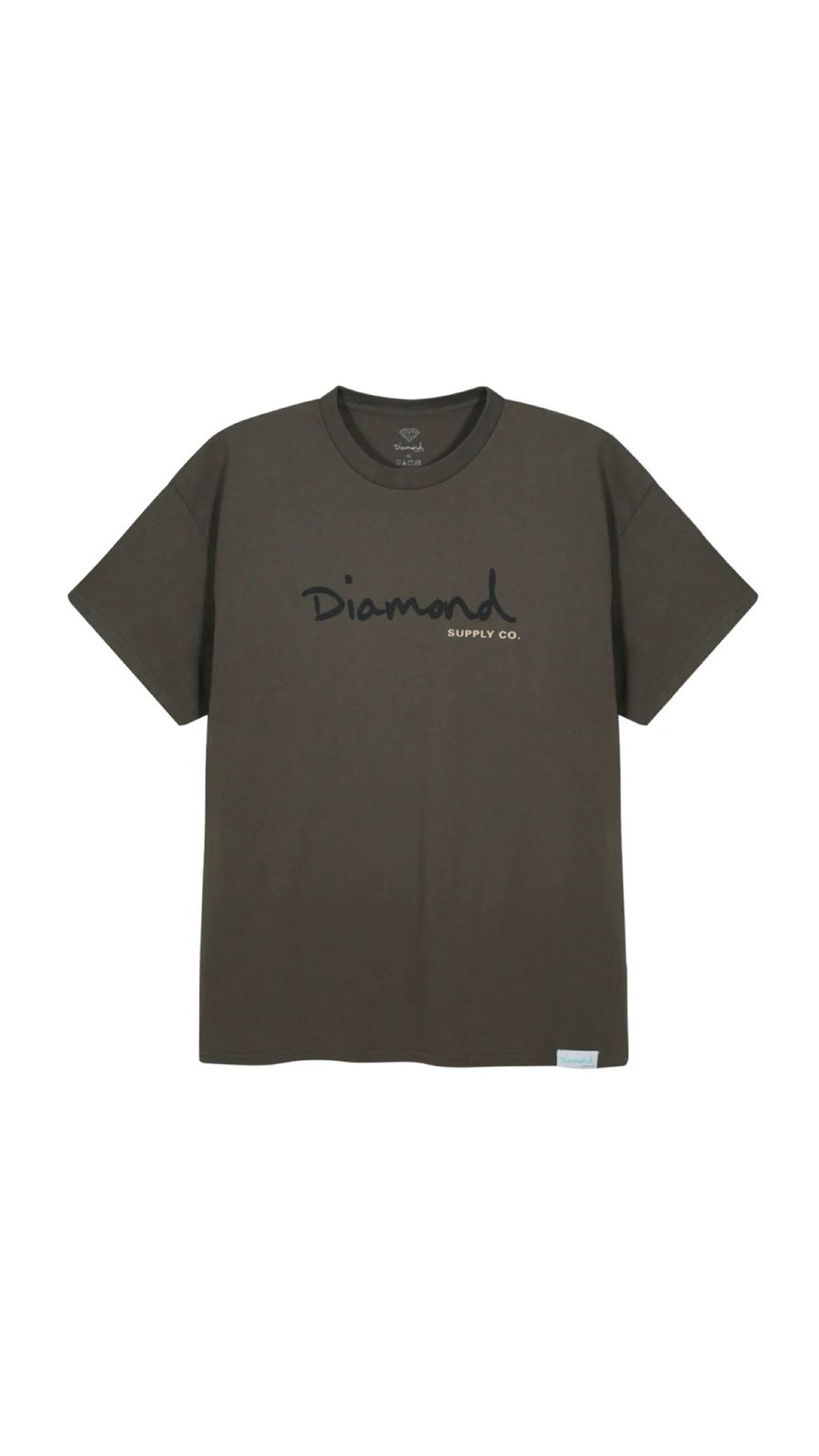 Polera Diamond Supply OG Script Military