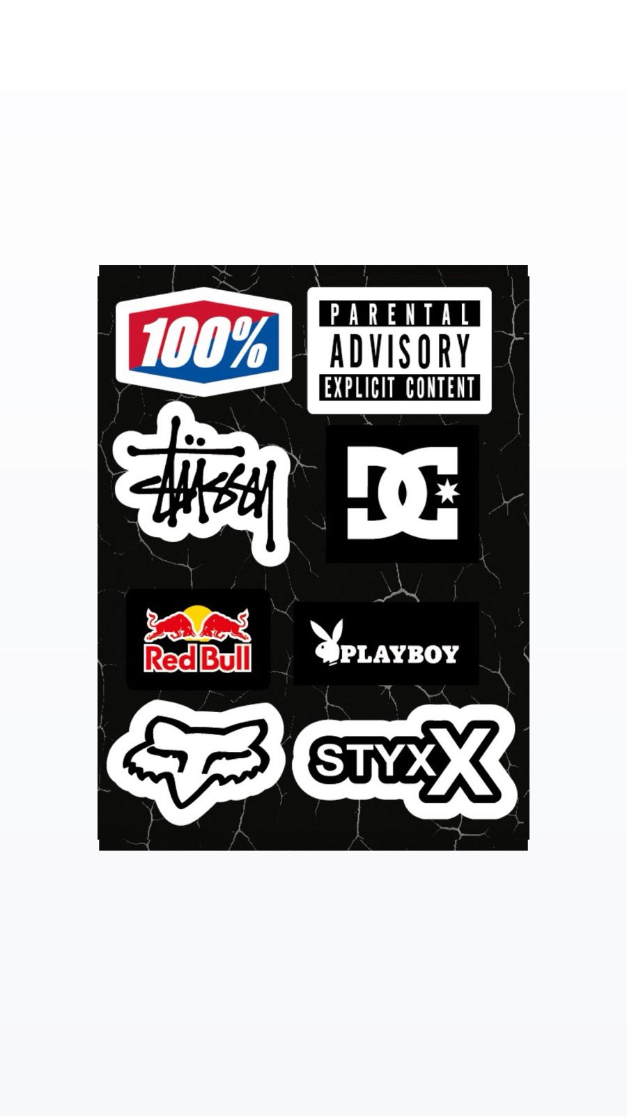 Stickers Set Fox Dc Mix Rider