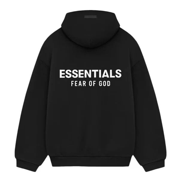 Fear Of God Essentials Black Fleece Hoodie FW24