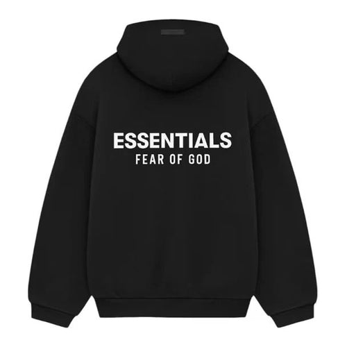 Fear Of God Essentials Black Fleece Hoodie FW24